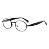 Black Frame White Film (Small Oval Frame)