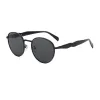 Black Frame Black Gray (Round Large Frame)