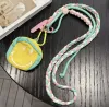 Green White Long Rope [Smiley Face Coin Purse] Hanging Film