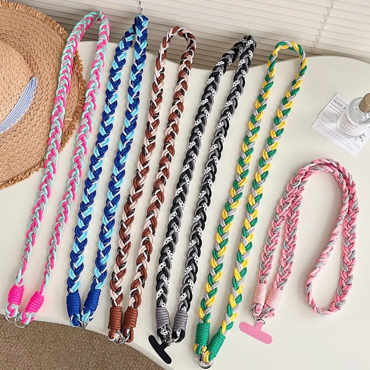 Fashion Dopamine Multicolor Lanyard Rope Strap Bag Accessories