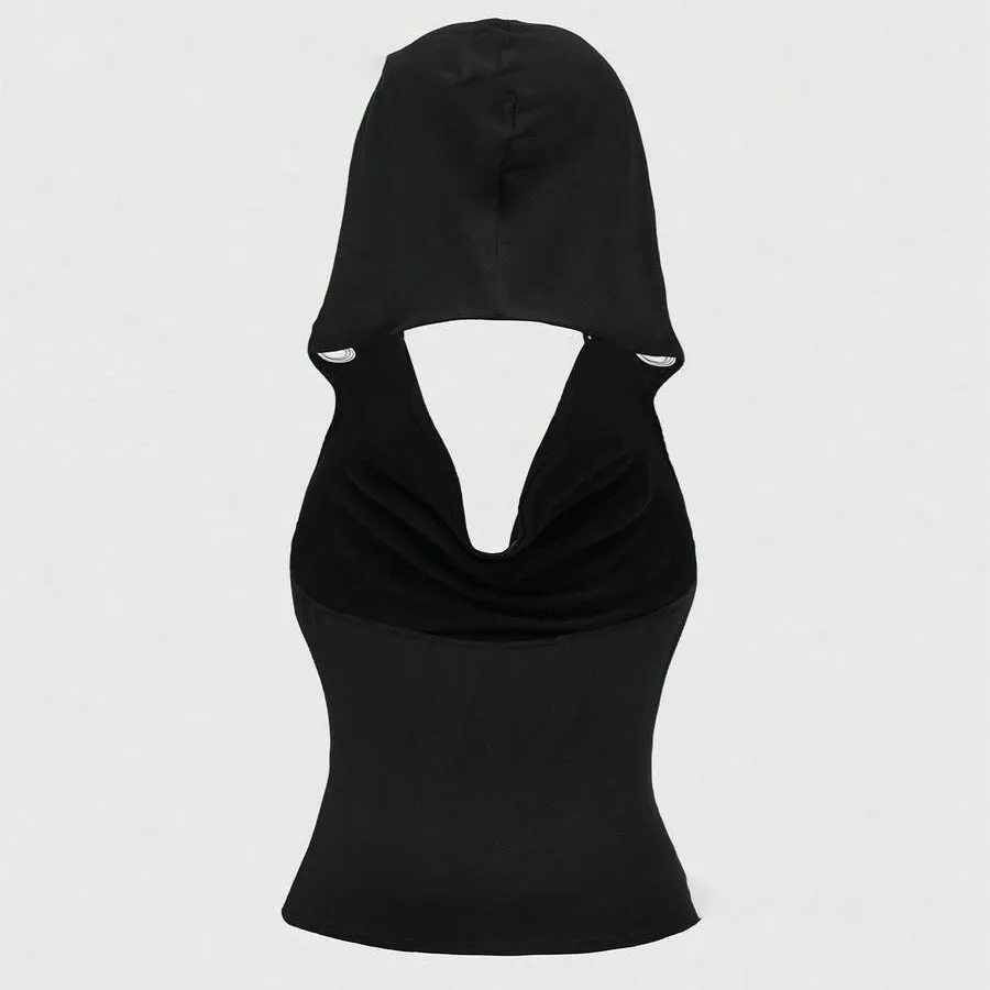 Women Fashion Solid Color Sleeveless Hollow Vest