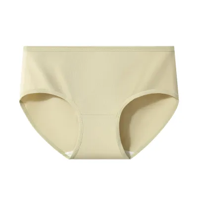 Women Fashion Simple Solid Color Breathable Underwear