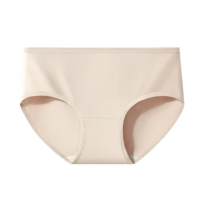 Women Fashion Simple Solid Color Breathable Underwear