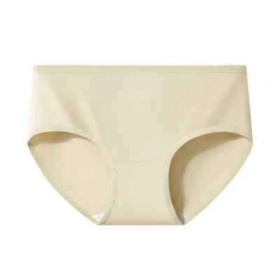 Women Fashion Simple Solid Color Breathable Underwear