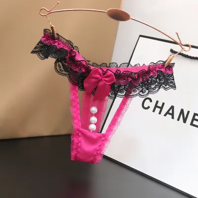 Women Fashion Sexy Lace Hollow Low Waist Underwear