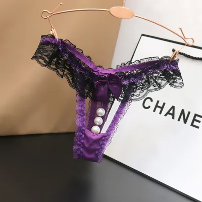 Women Fashion Sexy Lace Hollow Low Waist Underwear