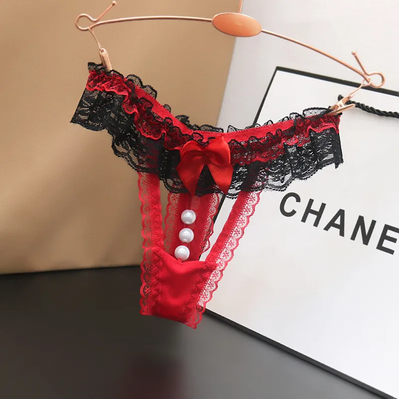 Women Fashion Sexy Lace Hollow Low Waist Underwear