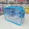 Sky Blue Hair Band Hairpin 16 Piece Set (PVC Bag)