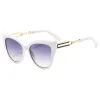 C7 White Frame Double Gray Lenses