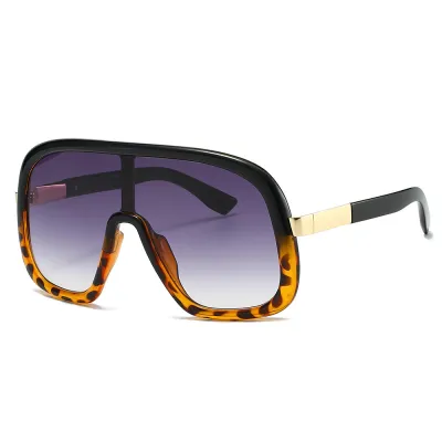 Fashion Large Frame PC Lens One-Piece Windproof Sunglasses