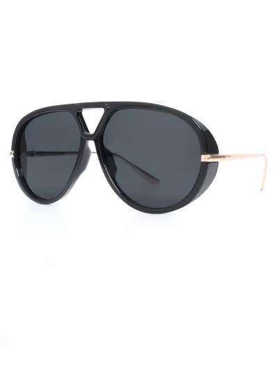 Women Fashion Large Frame Round PC Sunglasses