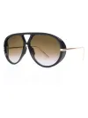 Black Frame Light Champagne Lenses