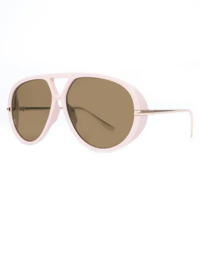 Women Fashion Large Frame Round PC Sunglasses