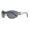 Silver Frame, Black And Gray Lenses