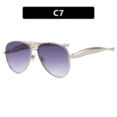 Women Fashion Retro Metal Sunglasses
