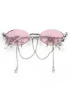 Silver Frame Pink Four Mans Star