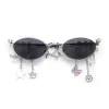 Silver Frame Grey Star Diamond