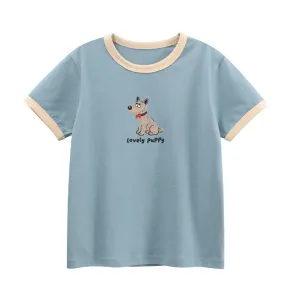 Kids Boys And Girls Fashion Casual Summer Cartoon Printed Short-Sleeved T-Shirt