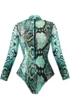 Snake-Print Swimsuit