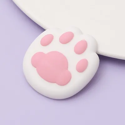 Cute Cat Paw Silicone Anti-Collision Door Handle Wall Protector Sticker - 3D Bumper Pad