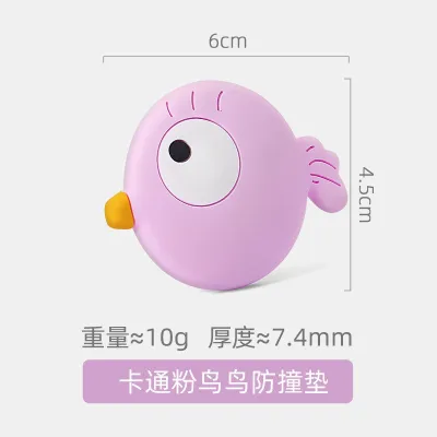 Cute Cartoon Soft Silicone Anti-Collision Door Handle Wall Protector Pad Self-Adhesive Home Decoration