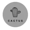 5Cm Grey Cactus Round
