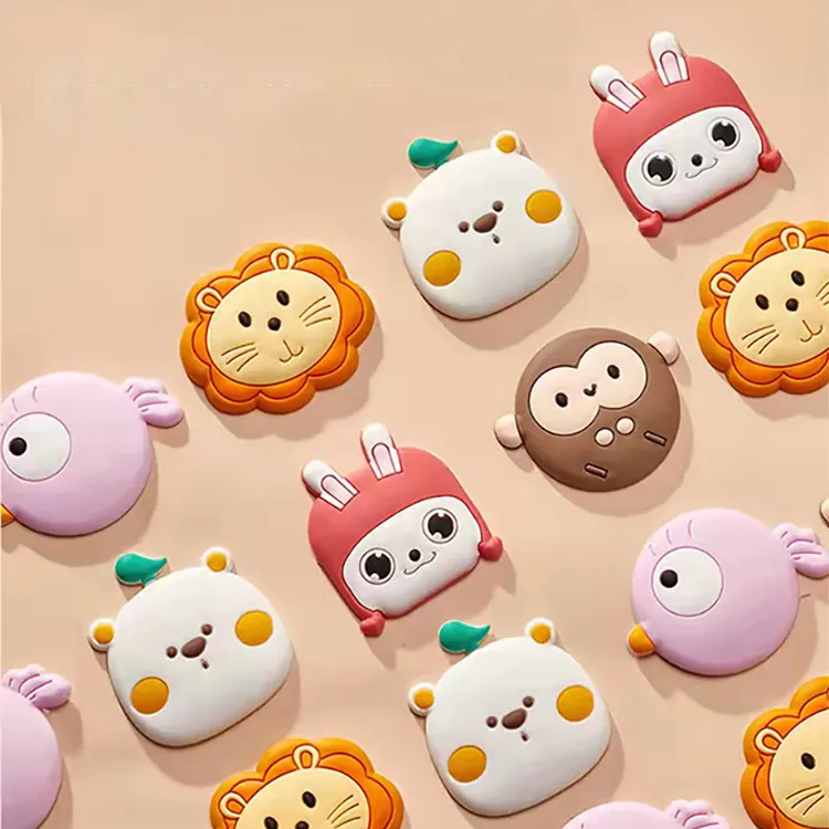 Cute Cartoon Soft Silicone Anti-Collision Door Handle Wall Protector Pad Self-Adhesive Home Decoration