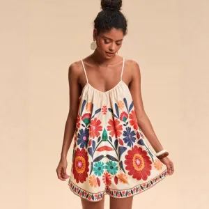 Summer Vacation Women Casual Loose Floral Printed Rompers
