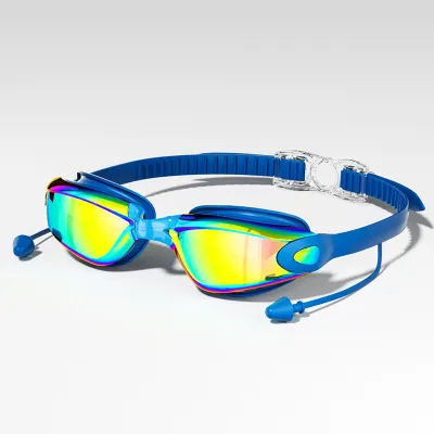 Fashion Hd Waterproof Anti-Fog Electroplated Swimming Goggles
