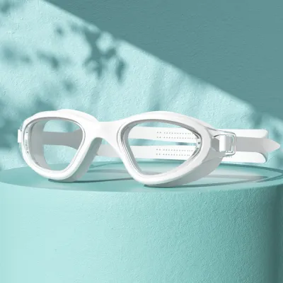 Fashion Waterproof Anti-Fog Silicone Large Frame Swimming Goggles