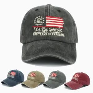 Fashion Retro American 250 Week Embroidery Baseball Cap
