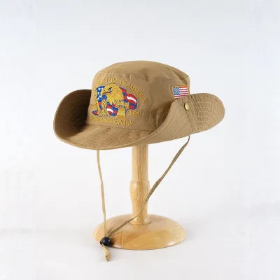 Fashion American 250 Week Memorial Embroidered Flag Bucket Hat