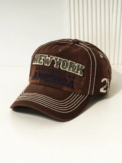 Fashion Casual New York Letter Embroidery Baseball Cap