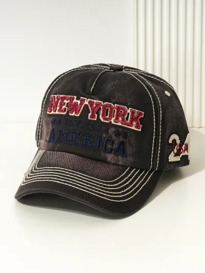 Fashion Casual New York Letter Embroidery Baseball Cap