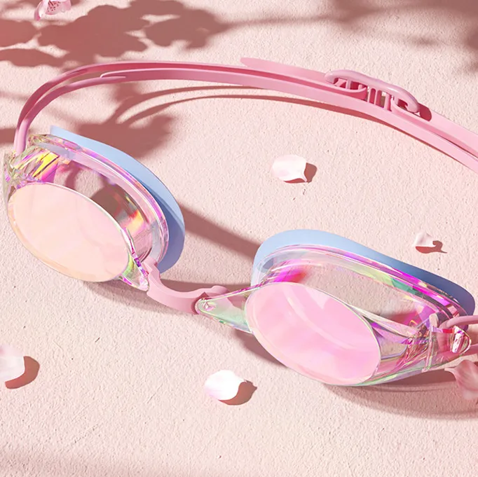 Fashion Electroplated Waterproof Anti-Fog Anti-Uv Swimming Goggles