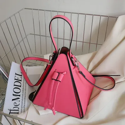 Women Fashion Creative Triangle-Shaped Crossbody Bag