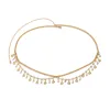 Double Face Scallop Tassel Gold