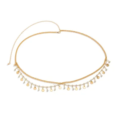 Fashion Star Tassel Waist Chain Female Versatile Metal Beach