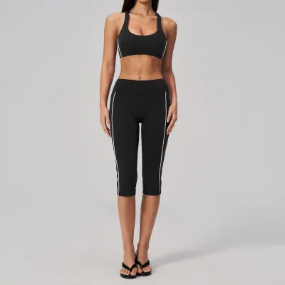 Women Yoga Fashion Quick-Drying Sports High Waist Sports Two-Piece Set
