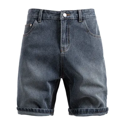 Men's Fashion Casual Summer Star Pattern Denim Shorts
