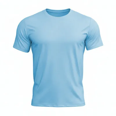 Men's Casual Summer Solid Color Round Neck Short-Sleeve T-Shirt