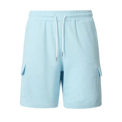Men's Fashion Casual Summer Solid Color Loose Stretch Beach Shorts