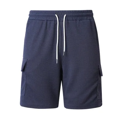 Men's Fashion Casual Summer Solid Color Loose Stretch Beach Shorts