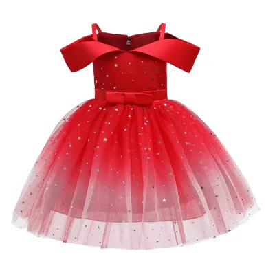 Toddler Kids Girl Fashion Sequin Party Princess Dress