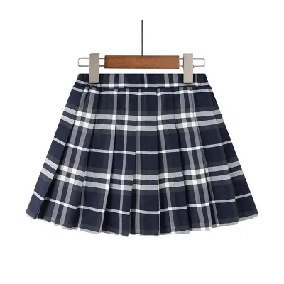 Kids Girl's Spring Summer Pleated Skirt Polyester