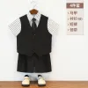 [White Short Sleeve] Black