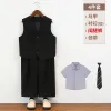 [Blue Short Sleeve] Black