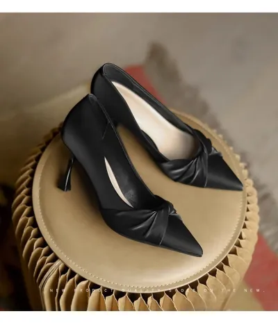 Women Fashion Sexy Solid Color Pointed Toe High Heels Pumps