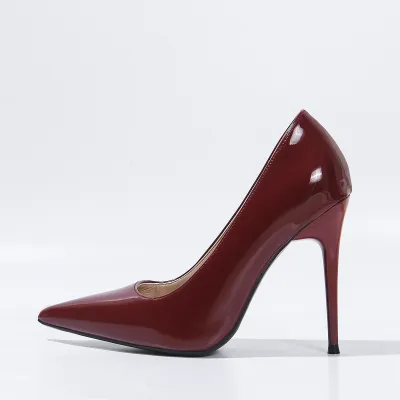 Women Fashion Sexy Simple Solid Color Pointed Toe High Heeled Pumps