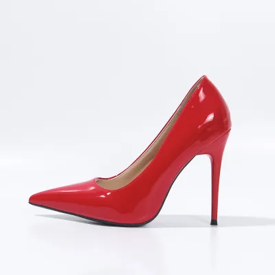 Women Fashion Sexy Simple Solid Color Pointed Toe High Heeled Pumps
